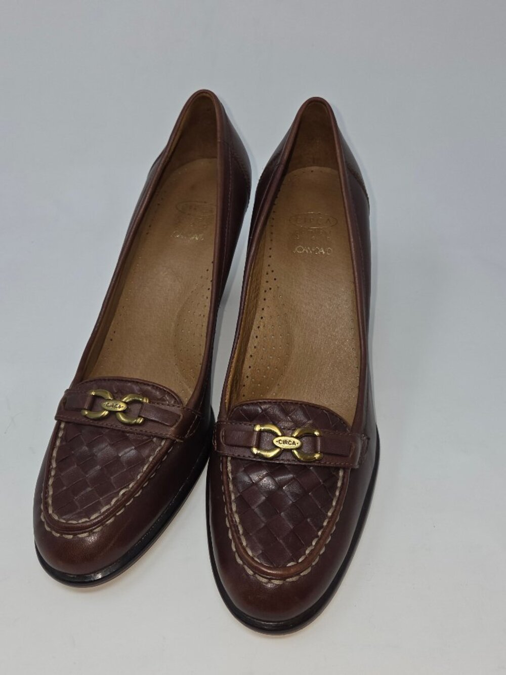 Circa Comfort 365 Joan & David CJ Galen Brown Leather Pumps, Size 8.5M